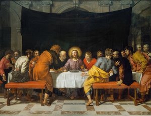 最后的晚餐。 1618 作者 弗朗斯·波布斯
