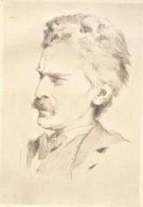 木刻家 F. Hendriksen 的肖像 作者 弗兰斯·施瓦茨