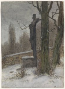 十字架在多雪的森林里 作者 弗兰斯·亚历山大·埃弗特·洛德韦克·斯米萨尔特