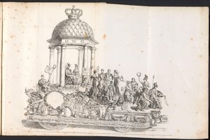 圣伦博特游行队伍中的第五辆花车，1825 年
