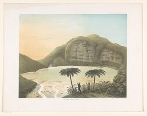 西爪哇卡瓦普提火山口湖 Kawa Patoeha（物体上的标题） Java 作品图集（对象上的系列标题） 板图集包含十一个风景如画的视图，属于 Java 作品，其外观、植被和内部结构（s 作者 弗兰斯·威廉·容赫恩