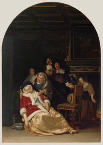 医生出诊 作者 Frans van Mieris the Elder