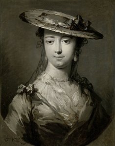 年轻女子的头像
年轻女子的头像 作者 Frans van der Mijn（艺术家签名）