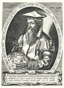 Gerardus Mercator，佛兰德制图师、地理学家和宇宙学家（雕刻）