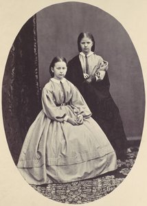 [两个女孩的肖像]，19世纪50年代至60年代。