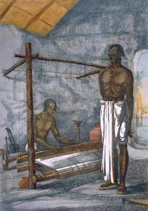 织女，来自&39;印度教徒，或他们的举止，服装和仪式的描述&39;，c.1808-12（彩色蚀刻） 作者 弗朗兹·巴尔萨扎（Franz Balthazar）Solvyns