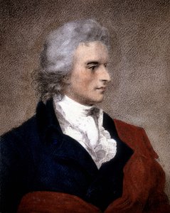 弗里德里希·冯·席勒 (1759-1805) 的肖像，出自 F. G. von Kugelgen 的一幅画。