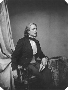 匈牙利作曲家兼钢琴家弗朗兹·李斯特（Franz Liszt），c1860年