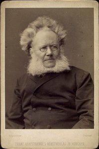 19世纪末或20世纪初，挪威剧作家兼诗人Henrik Ibsen。