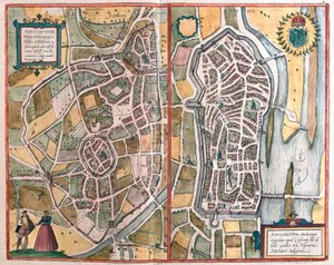 Autun 和 Nevers，法国 （雕刻 作者 弗朗兹·霍根伯格