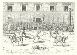 1563年在巴黎吉塞公爵处决让·德·波洛特（Jean de Poltrot）谋杀弗朗西斯（Francis） 作者 弗朗兹·霍根伯格