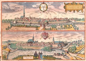 德国Krempe和Rendsburg（雕刻）。 作者 弗朗兹·霍根伯格