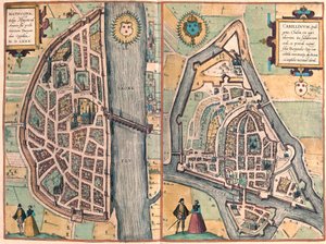 Macon - Chalons sur Saone, France (engraving
