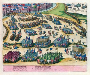帕尔马公爵在1590年解除了巴黎对亨利四世势力的围攻 作者 弗朗兹·霍根伯格