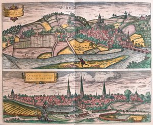 德国Werden和Essen（雕刻品 作者 弗朗兹·霍根伯格