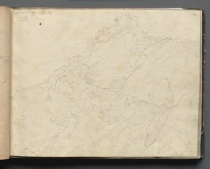 罗马及周边地区的风景专辑，风景研究，第04a页：塞维拉。 作者 弗朗茨·约翰·海因里希·纳多普