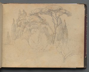 罗马及周边地区景观专辑，景观研究，第29a页：景观研究。 作者 弗朗茨·约翰·海因里希·纳多普
