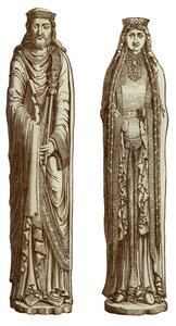 克洛维斯一世和克洛蒂尔德他的妻子，十二世纪，1870年