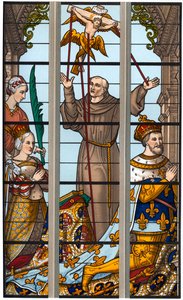 弗朗西斯·一世和埃莱昂诺尔的奉献精神，1515-1547，1870年 作者 弗朗兹·凯勒霍芬