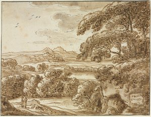 风景，c 1780。