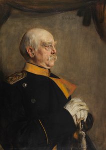 奥托-冯-俾斯麦的肖像 1815-1898年，1894年。
