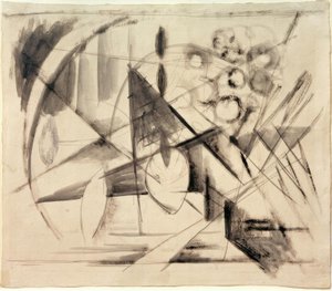 抽象画 作者 弗朗兹·马克（Franz Marc）