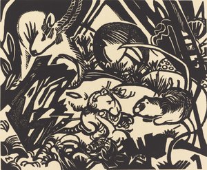 动物传奇 动物传奇，1912年。 作者 弗朗兹·马克（Franz Marc）