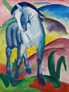 蓝马 I 作者 弗朗兹·马克（Franz Marc）