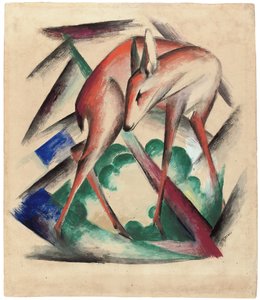 鹿，1912年 作者 弗朗兹·马克（Franz Marc）