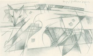 狐狸/用于彩色纸 作者 弗朗兹·马克（Franz Marc）