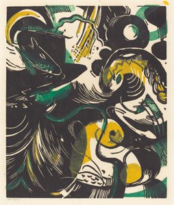 创世纪II（创造历史II） 作者 弗朗兹·马克（Franz Marc）