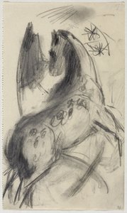 德语：跳马 作者 弗朗兹·马克（Franz Marc）