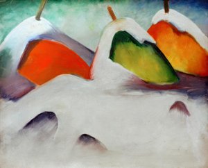 蹲在雪地里 作者 弗朗兹·马克（Franz Marc）
