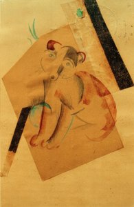 期待中的狗 作者 弗朗兹·马克（Franz Marc）