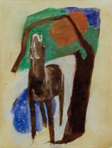 哭马 作者 弗朗兹·马克（Franz Marc）