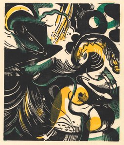 创世故事 II 作者 弗朗兹·马克（Franz Marc）