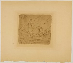 垂死的鹿 作者 弗朗兹·马克（Franz Marc）
