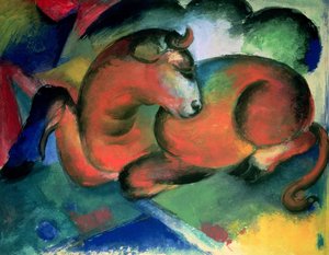 红牛 作者 弗朗兹·马克（Franz Marc）