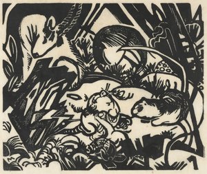 动物传说 作者 弗朗兹·马克（Franz Marc）