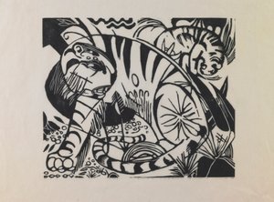 老虎 作者 弗朗兹·马克（Franz Marc）