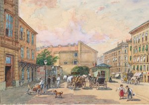 维也纳 Burggassen 线路（Kaiserstraße 和 Burggasse 街角）