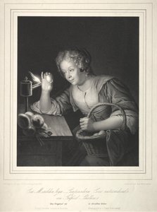 女孩烛光蛋，1840年。