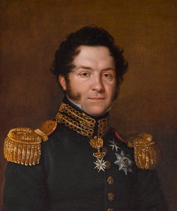 Jean-Noé-Godefroy de Polier-Vernand 1782-1833的肖像，1823年。 作者 弗朗茨·塞拉夫（Franz Seraph）头痛