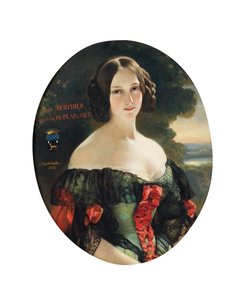 安妮，普莱桑斯伯爵夫人（1815-1878 年），后为普莱桑斯公爵夫人，生于瓦格拉姆的贝尔蒂埃夫人 作者 弗朗茨泽维尔温特哈尔特