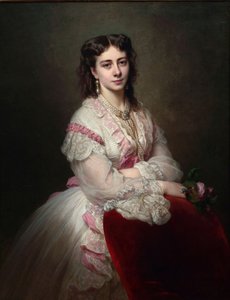 伯爵夫人玛丽亚·布兰尼卡的肖像1843-1918年出生萨皮哈公主（1865） 作者 弗朗茨泽维尔温特哈尔特