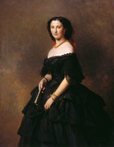 公爵夫人Chernysheva 1826-1902年的Elizaveta Alexandrovna Baryatinskaya公爵夫人的画像。 作者 弗朗茨泽维尔温特哈尔特