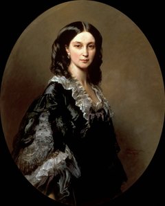 公爵夫人肖像Elizaveta Alexandrovna Baryatinskaya，任尼公主Chernysheva 1826-1902年，1858年 作者 弗朗茨泽维尔温特哈尔特