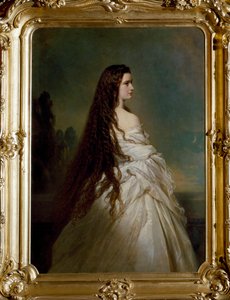 Elisabeth de Wittelsbach (1837-1898)（茜茜）的肖像，奥地利皇帝（1854-1898）和匈牙利女王（1867-1898）的画作，Franz Xaver Winterhalter（1806-1873）。 作者 弗朗茨泽维尔温特哈尔特