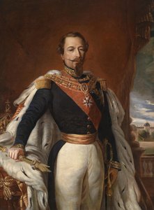 法国1808-1873年拿破仑三世的画像。 作者 弗朗茨泽维尔温特哈尔特