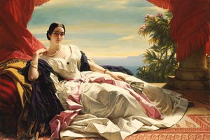列奥尼拉·伊万诺夫娜·巴里亚汀斯卡亚（Leonilla Ivanovna Baryatinskaya）的肖像，祖Sayn维特根斯坦公主1816年至1918年，1843年 作者 Franz Xaver Winterhalter